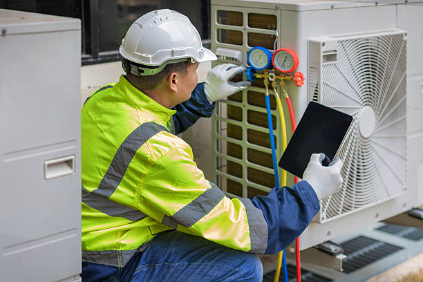Professional Hvac technician working in Milford, VA